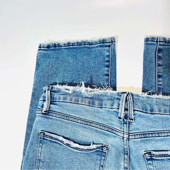 Good American jeans Straight Leg jeans medium wash high rise women size 14 - Picture 9 of 12